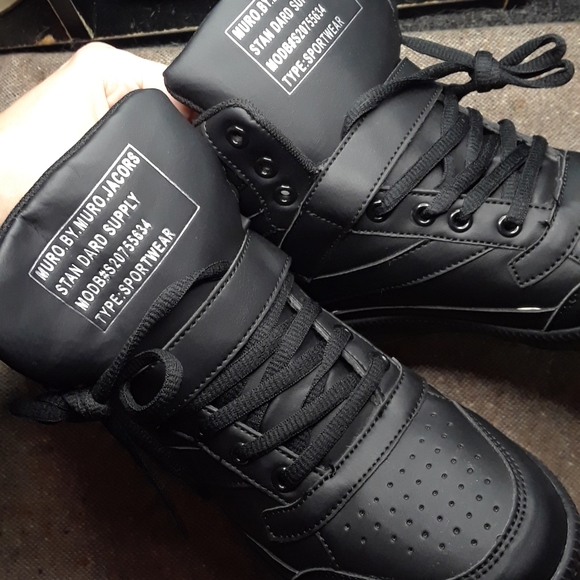 Brand new Black Hi tops 🖤 - Picture 2 of 7